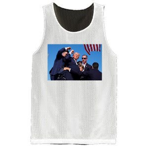 Trump Shot At Rally America Mesh Reversible Basketball Jersey Tank