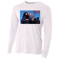 Trump Shot At Rally America Cooling Performance Long Sleeve Crew