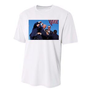 Trump Shot At Rally America Performance Sprint T-Shirt