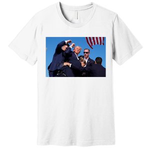 Trump Shot At Rally America Premium T-Shirt