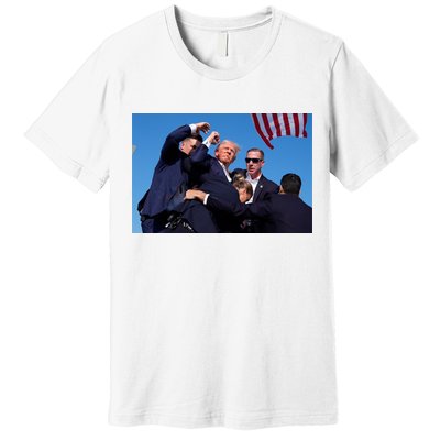 Trump Shot At Rally America Premium T-Shirt