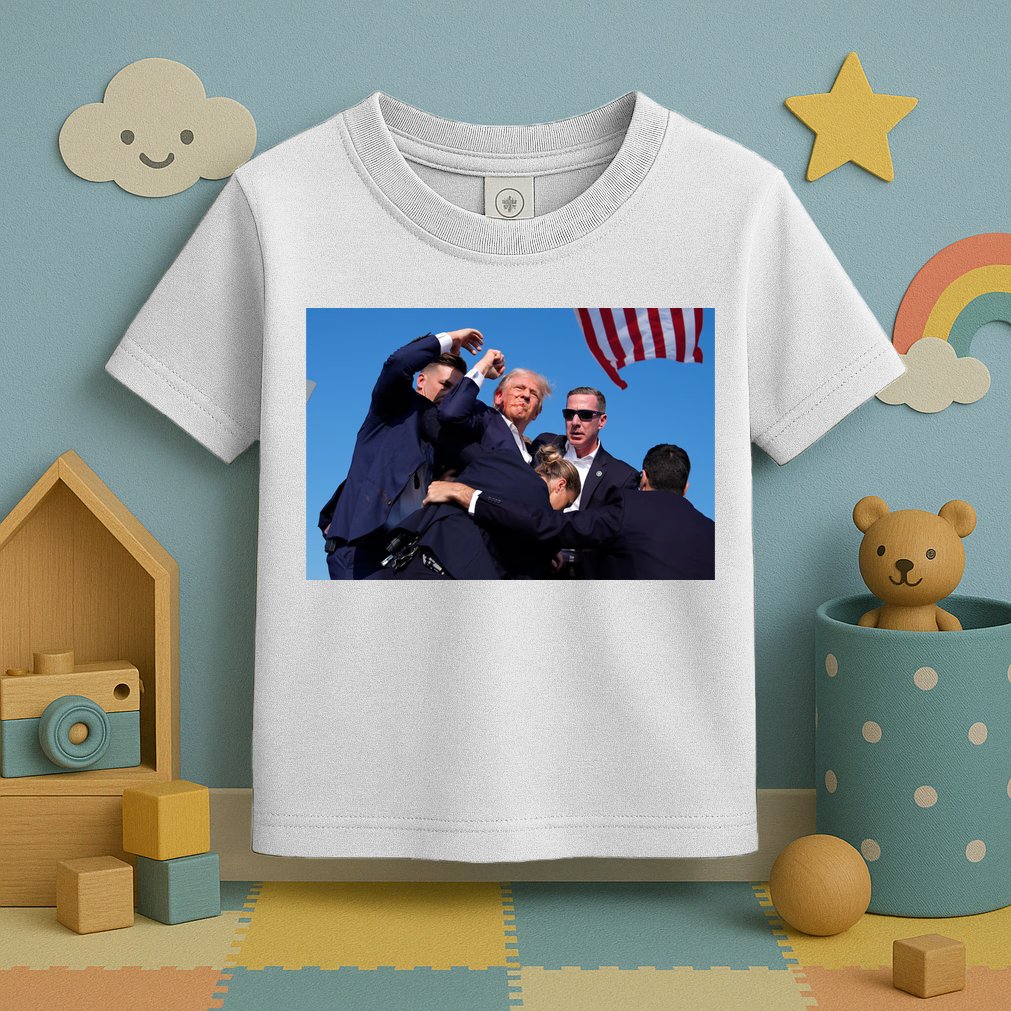 Trump Shot At Rally America Toddler T-Shirt