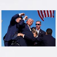 Trump Shot At Rally America Toddler T-Shirt