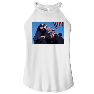 Trump Shot At Rally America Women's Perfect Tri Rocker Tank