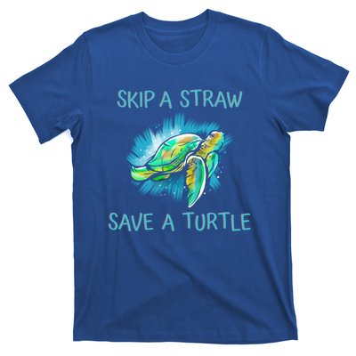 Turtle Skip A Straw Save A Turtle Gift T-Shirt