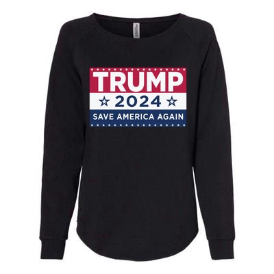 Trump Save America Again 2024 Election Womens California Wash Sweatshirt