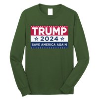 Trump Save America Again 2024 Election Long Sleeve Shirt