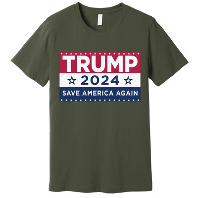 Trump Save America Again 2024 Election Premium T-Shirt