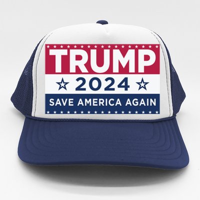 Trump Save America Again 2024 Election Trucker Hat