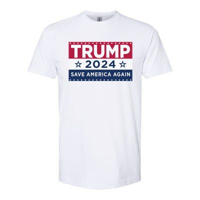 Trump Save America Again 2024 Election Softstyle CVC T-Shirt