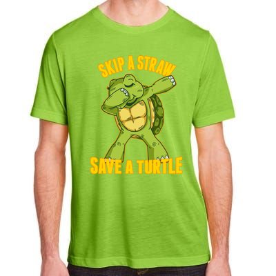 Turtle Skip A Straw Save A Turtle Reptiles Saying Gift Great Gift Adult ChromaSoft Performance T-Shirt