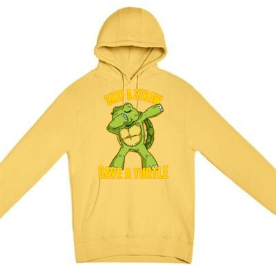 Turtle Skip A Straw Save A Turtle Reptiles Saying Gift Great Gift Premium Pullover Hoodie