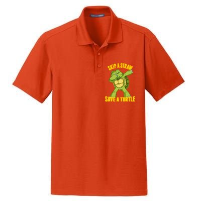 Turtle Skip A Straw Save A Turtle Reptiles Saying Gift Great Gift Dry Zone Grid Polo