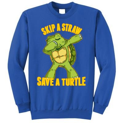 Turtle Skip A Straw Save A Turtle Reptiles Saying Gift Great Gift Sweatshirt