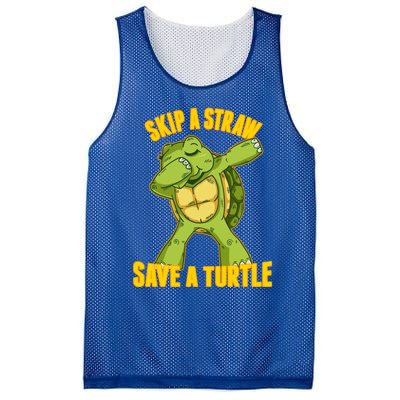 Turtle Skip A Straw Save A Turtle Reptiles Saying Gift Great Gift Mesh Reversible Basketball Jersey Tank