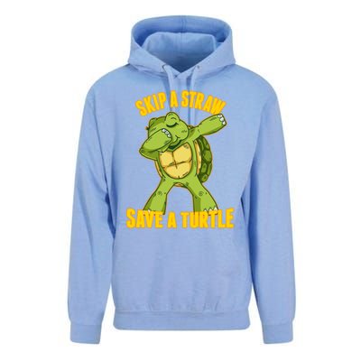 Turtle Skip A Straw Save A Turtle Reptiles Saying Gift Great Gift Unisex Surf Hoodie