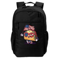 Taco Sunglasses American Flag USA Funny 4th Of July Gifts Daily Commute Backpack