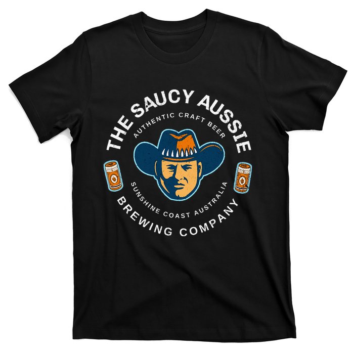 The Saucy Aussie Craft Beer Sunshine Coast Australia Beer T-Shirt