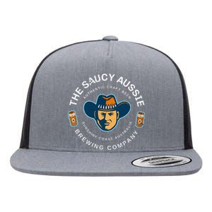 The Saucy Aussie Craft Beer Sunshine Coast Australia Beer Flat Bill Trucker Hat