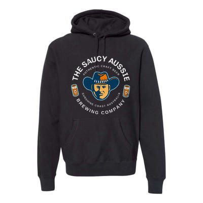 The Saucy Aussie Craft Beer Sunshine Coast Australia Beer Premium Hoodie