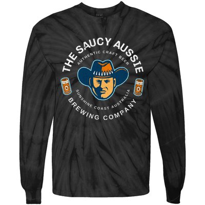 The Saucy Aussie Craft Beer Sunshine Coast Australia Beer Tie-Dye Long Sleeve Shirt