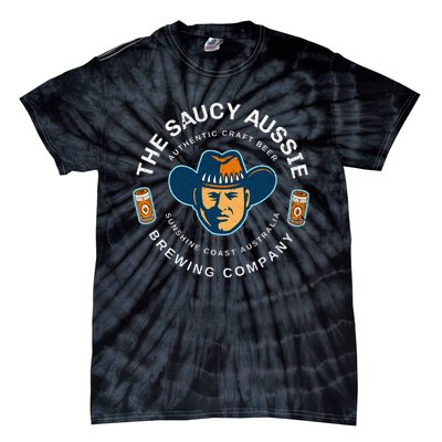 The Saucy Aussie Craft Beer Sunshine Coast Australia Beer Tie-Dye T-Shirt