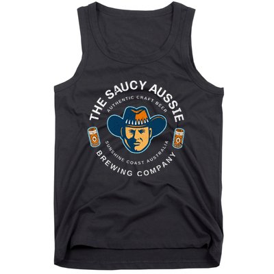 The Saucy Aussie Craft Beer Sunshine Coast Australia Beer Tank Top