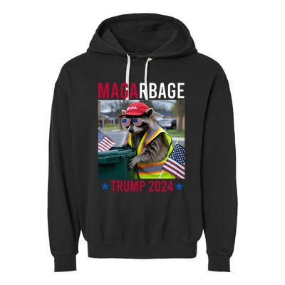 Trump’S Supporters Are Garbage Funny Republican Magarbage Garment-Dyed Fleece Hoodie