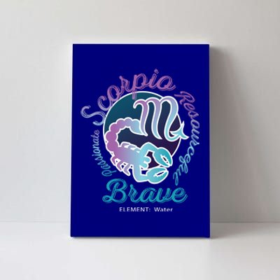 The Scorpio Astrology Symbol Meaningful Gift Canvas