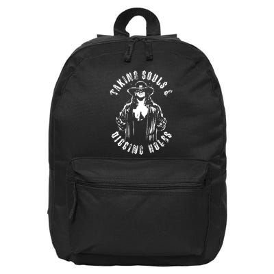 Taking Souls And Digging Holes 16 in Basic Backpack