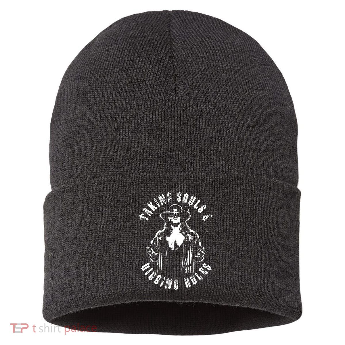 Taking Souls And Digging Holes Sustainable Knit Beanie