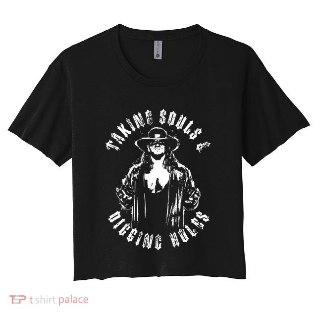 Taking Souls And Digging Holes Crop Top