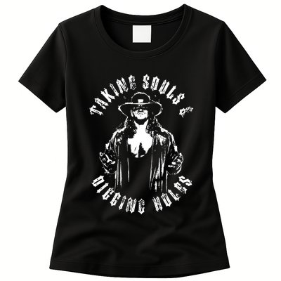 Taking Souls And Digging Holes Womens T-Shirt