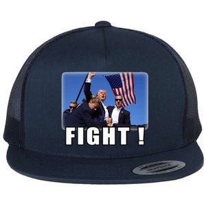 Trump Shot Attempted Assassination Shooting Flat Bill Trucker Hat