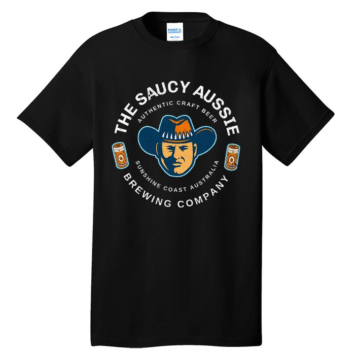 The Saucy Aussie Craft Beer Sunshine Coast Australia Beer Tall T-Shirt