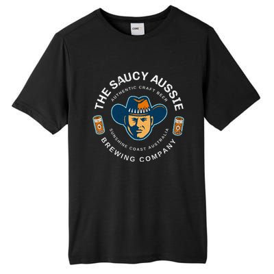 The Saucy Aussie Craft Beer Sunshine Coast Australia Beer Tall Fusion ChromaSoft Performance T-Shirt