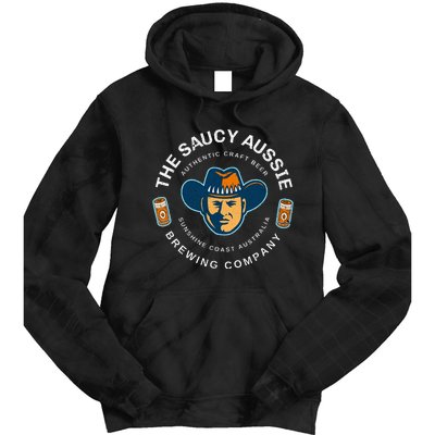 The Saucy Aussie Craft Beer Sunshine Coast Australia Beer Tie Dye Hoodie