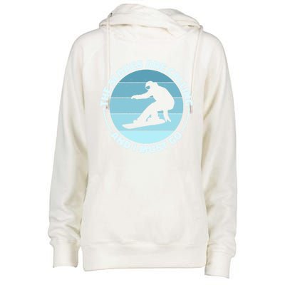 The Slopes Are Calling And I Must Go Snowboard Snowboarders Gift Womens Funnel Neck Pullover Hood