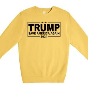 Trump Save America Again 2024 Premium Crewneck Sweatshirt