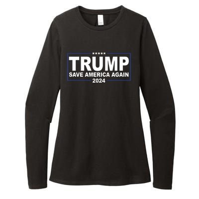 Trump Save America Again 2024 Womens CVC Long Sleeve Shirt