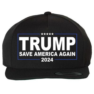 Trump Save America Again 2024 Wool Snapback Cap