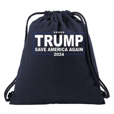 Trump Save America Again 2024 Drawstring Bag