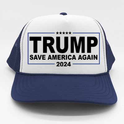 Trump Save America Again 2024 Trucker Hat