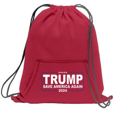 Trump Save America Again 2024 Sweatshirt Cinch Pack Bag