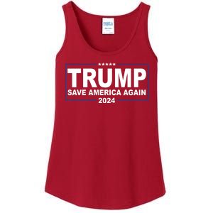 Trump Save America Again 2024 Ladies Essential Tank