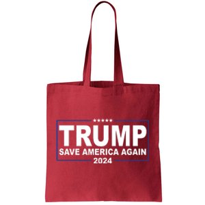 Trump Save America Again 2024 Tote Bag