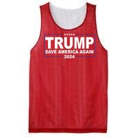 Trump Save America Again 2024 Mesh Reversible Basketball Jersey Tank