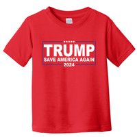 Trump Save America Again 2024 Toddler T-Shirt