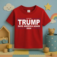 Trump Save America Again 2024 Toddler T-Shirt