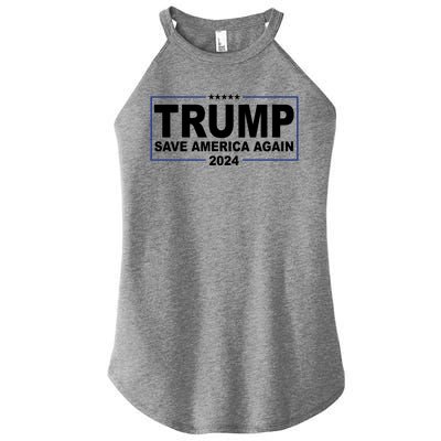 Trump Save America Again 2024 Women’s Perfect Tri Rocker Tank